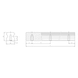 TPC Mechatronics RPR-T Series LM Guide Rail for RP Guides (Bottom Mounting)