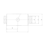 TPC Mechatronics RSCA Series Cylindrical Ball Screw Nut (A-Type, Without Flange)
