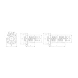 TPC Mechatronics RSFB / RDFB Series Ball Screw Nut (B-Type, Single and Double)