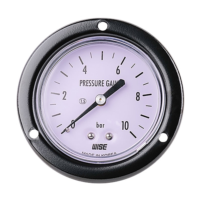 WISE P112 Polycarbonate Window Panel Mount Pressure Gauge
