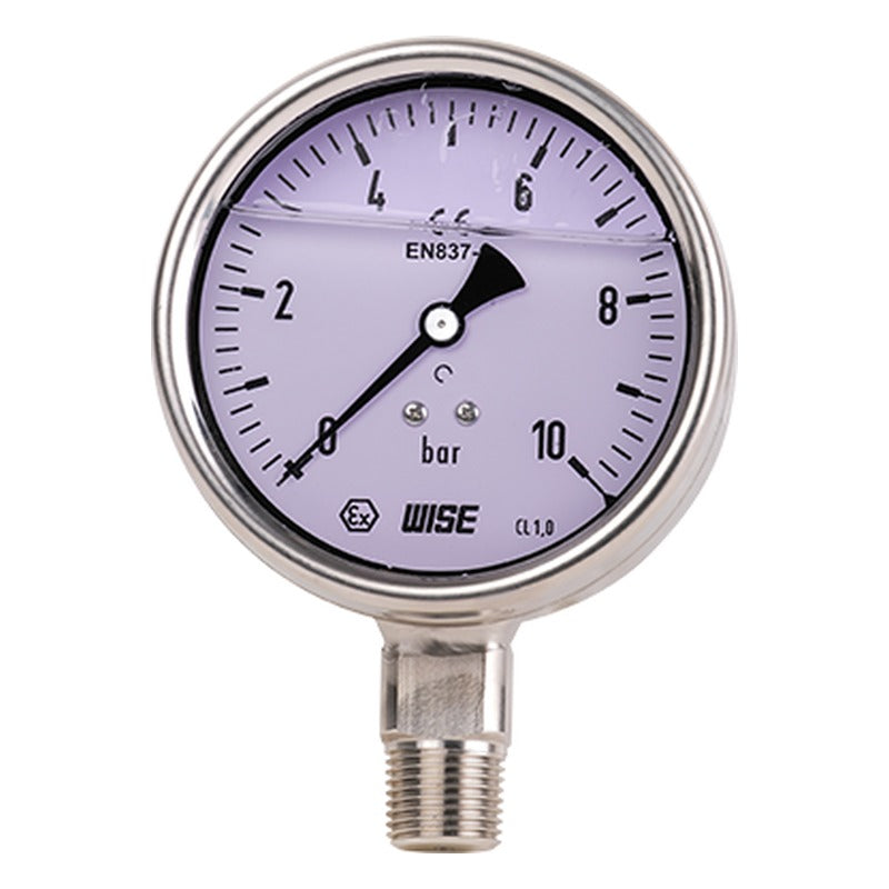 WISE P258 Liquid-Filled Industrial Pressure Gauge