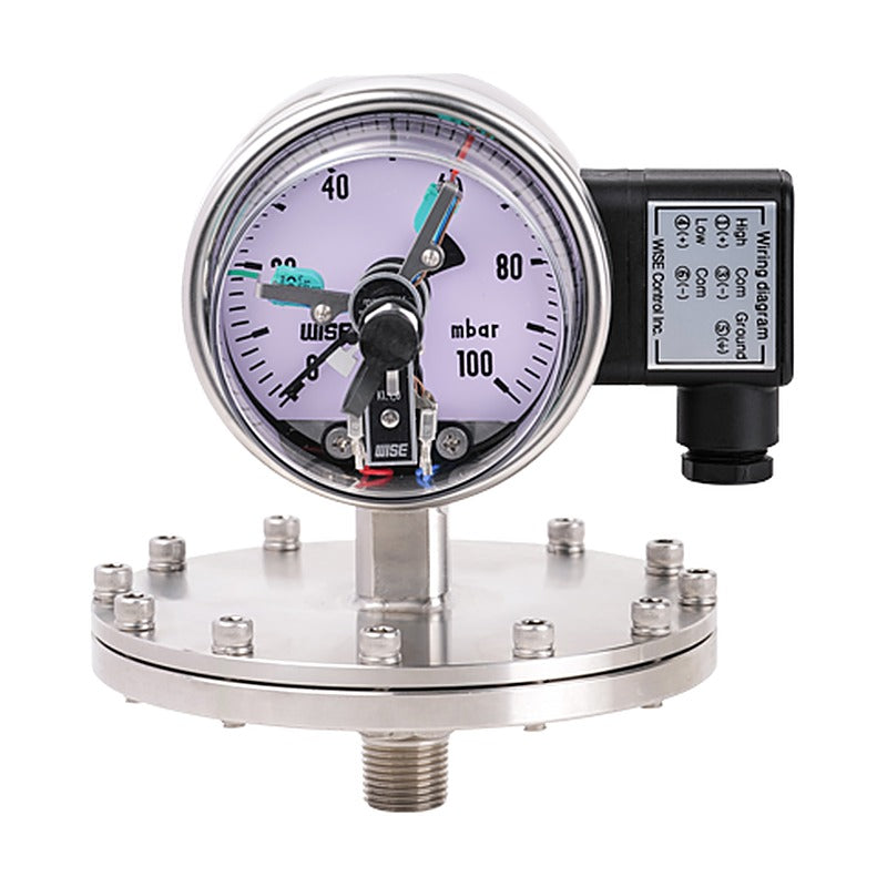 WISE P501, P502 Inductive Contact Diaphragm Seal Pressure Gauge