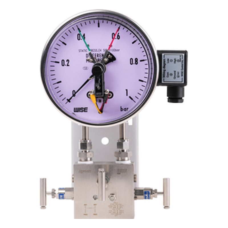 WISE P651, P652 Electrical Contact Differential Pressure Gauge