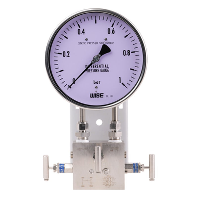 WISE P671, P672, P673 Bellows Element Differential Pressure Gauge