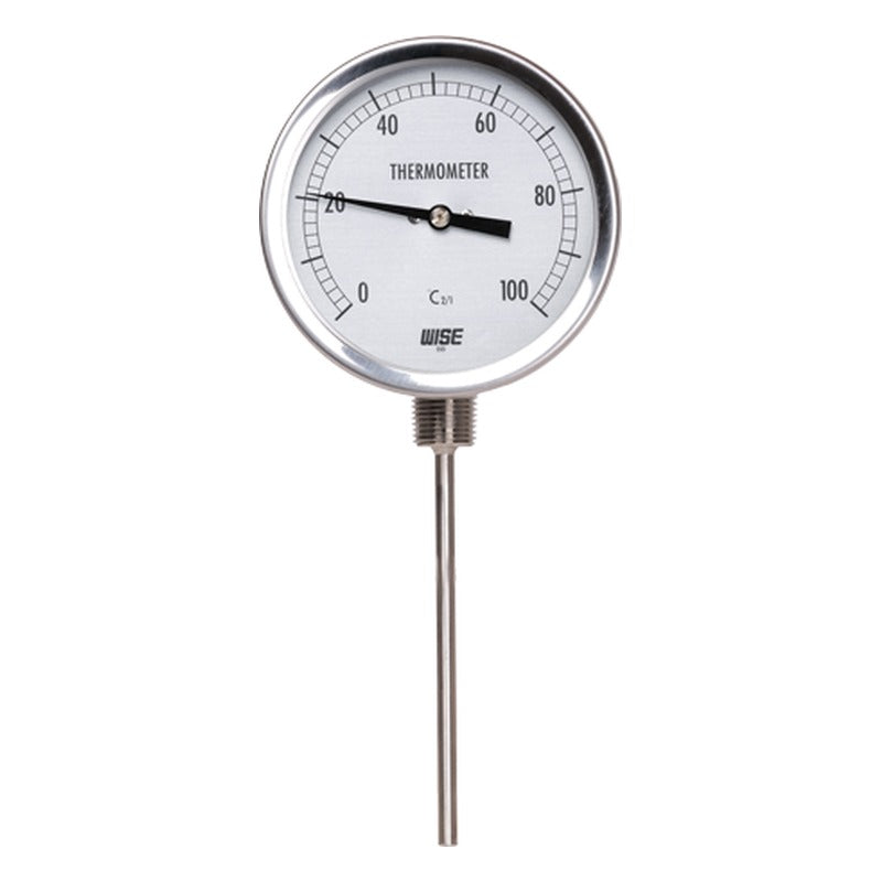 WISE T140 Process Industry Bimetal Thermometer, Angle Stem