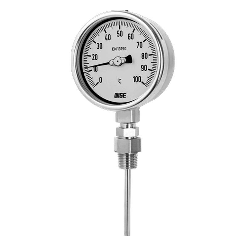 WISE T150 Euro Gauge Bimetal Thermometer