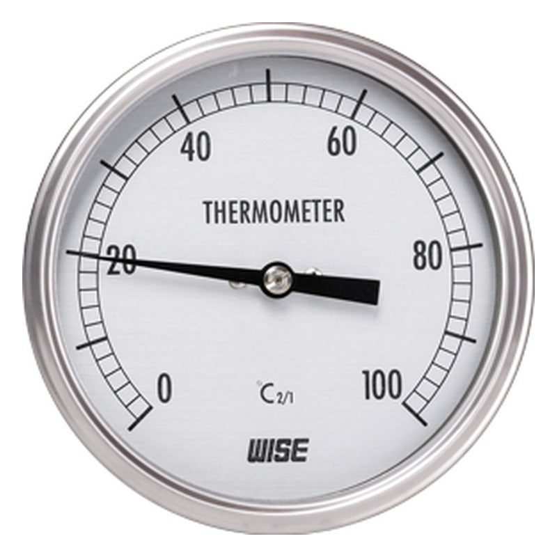 WISE T191 Sealed Case Bimetal Thermometer with Adjustable Stem