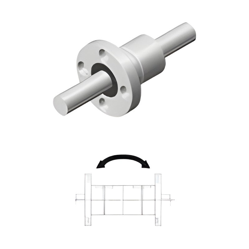 WON ST Compact Ball Spline WSPTFO Series, Round Flange Type with Internal Retainer (Large Shaft)
