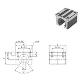 WON ST SHO Super Ball Bushing Blocks, Asia Series Open Type (16-40 mm)
