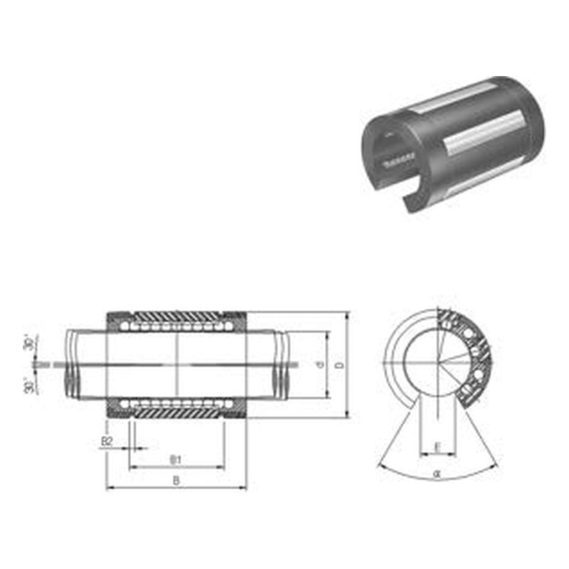 WON ST Super Ball Bushing SBO Series, Asia Series Open Type