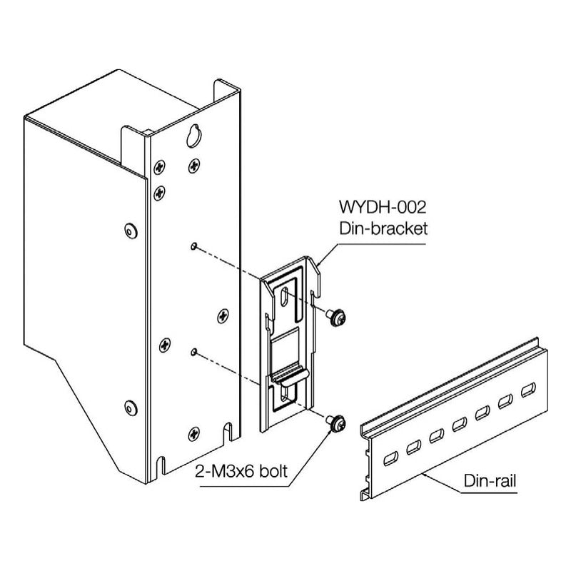Woonyoung WYDH-002 DIN Rail Mounting Bracket for Box-Type SPD
