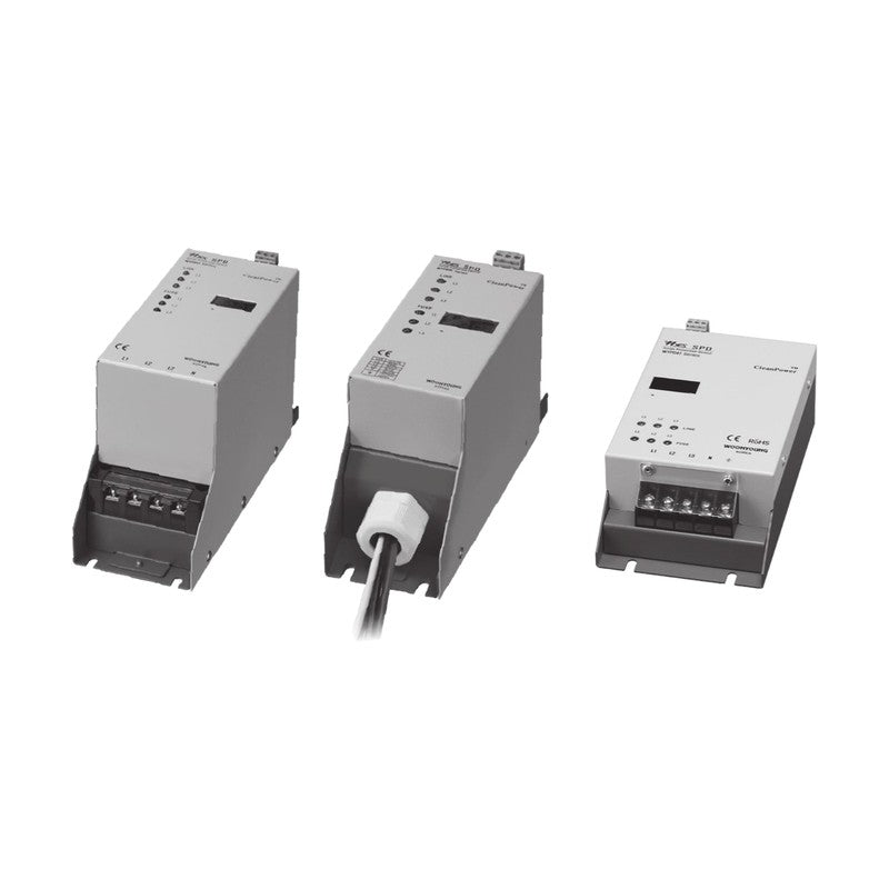 Woonyoung WYPB/WYPD Counter Type SPD, 3-Phase 3-Wire 3P3W, 20-240kA, 220-440VAC