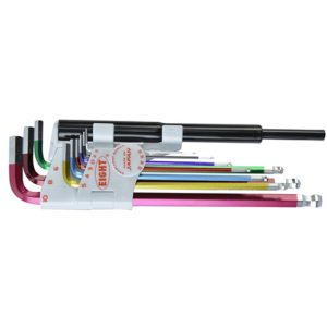 [EIGHT] — Color Ball End Hex L-Key Set 9pcs TLC-S9NP