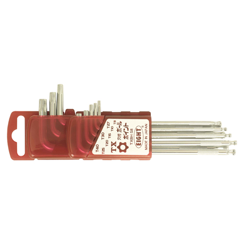 [EIGHT] — Torx Ball End Hex L-Key Set 8pcs TXBH-S8