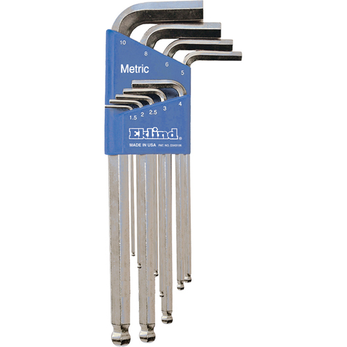 Eklind — Ball Hex L-Key Set Bright (Metric)