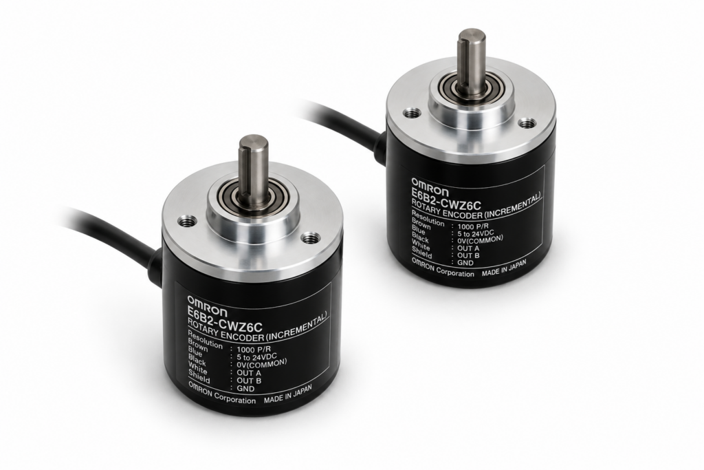 [OMRON] — E6B2-C Incremental Rotary Encoder (NPN Open-collector, 5~24VDC, 10~2000P/R)