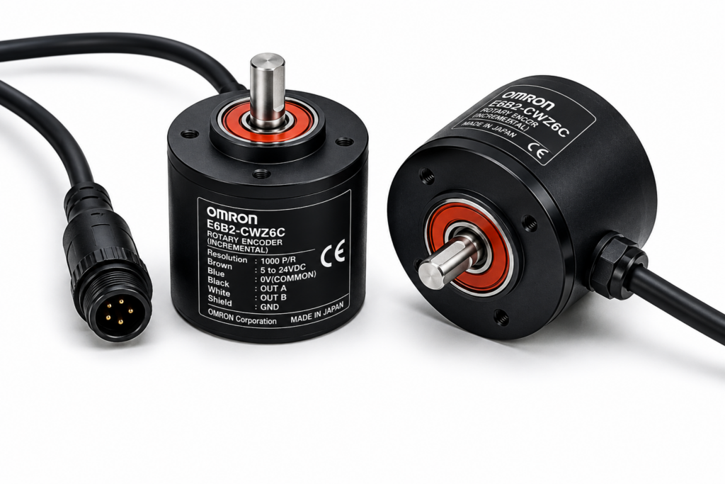 [OMRON] — E6C3-A Absolute Rotary Encoder (Gray, NPN, H8PS Connector, 12~24VDC)