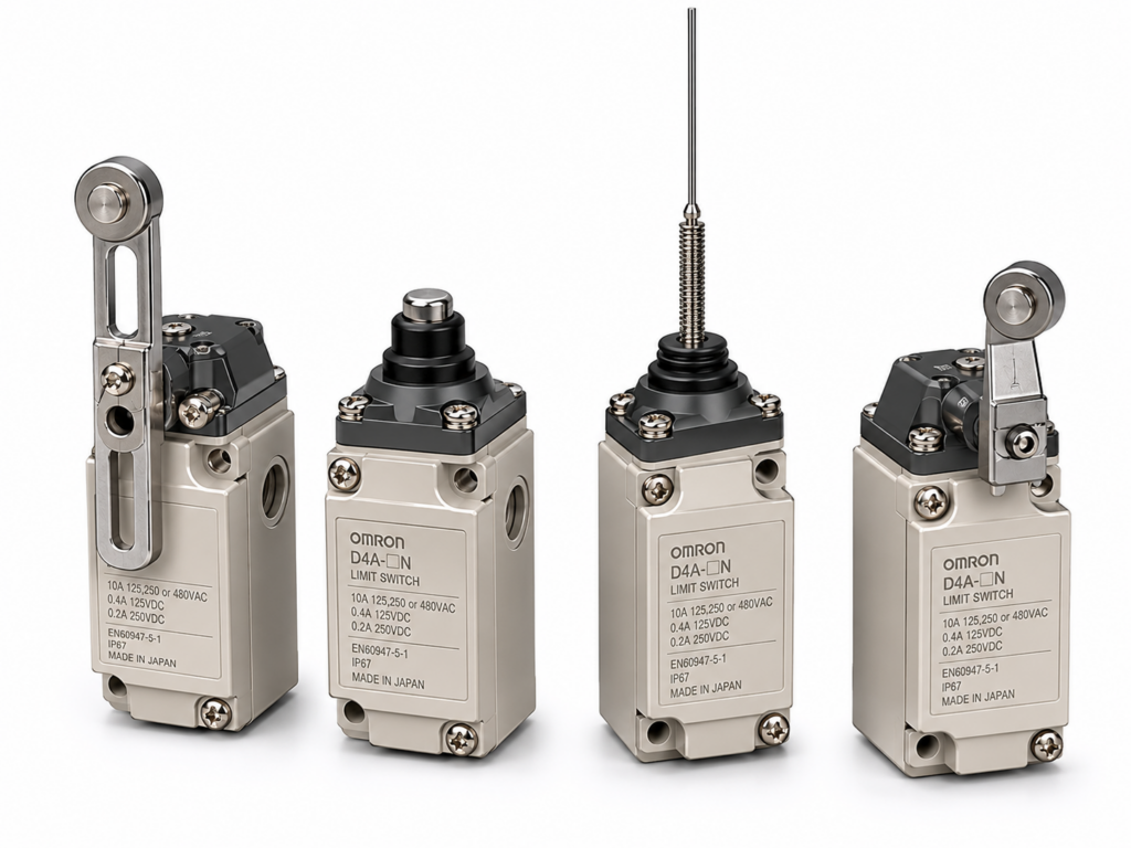 [OMRON] — D4A-[]N General-purpose Limit Switch (SPDT, G1/2+NPT, No/Neon/LED indicator)
