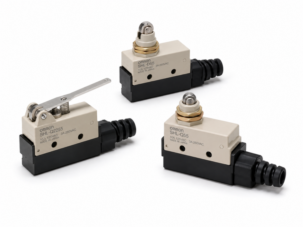 [OMRON] — SHL Subminiature Enclosed Switch (Molded Terminal, w/o Indicator, Right/Left/Under, 3m)