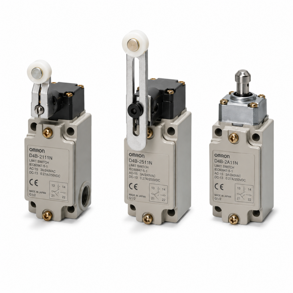 [OMRON] — D4B-[]N General-purpose Limit Switch (Adjustable Roller/Rod Lever, G1/2+M20)