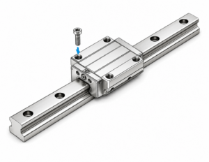 [THK] — HSR-M2 High Corrosion Resistance LM Guide Block (Full Stainless, Flange Tapped)