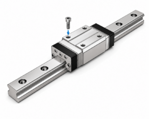 [THK] — HSR-M1VV Medium/Low Vacuum LM Guide Block (Narrow Width, Stainless, 10⁻³ Pa)