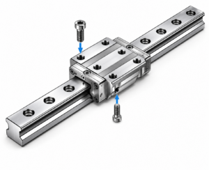 [THK] — SRN-C/LC Low Profile Roller Retainer LM Guide Block (Super High Rigidity, Flange)